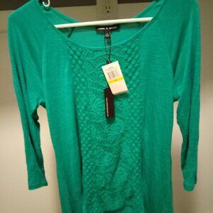 Cable & Gauge Lace Tunic Top